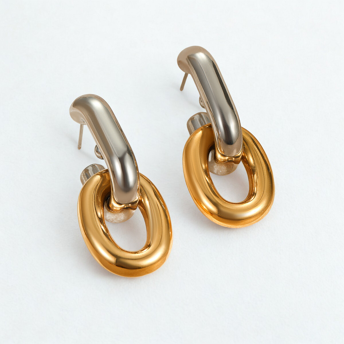 Aretes Gold Link