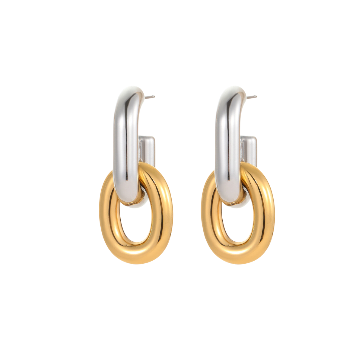 Aretes Gold Link