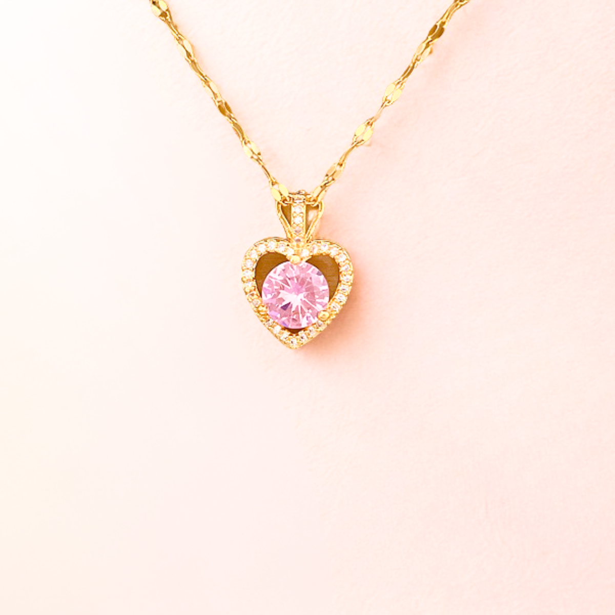 Collar Pink Heart