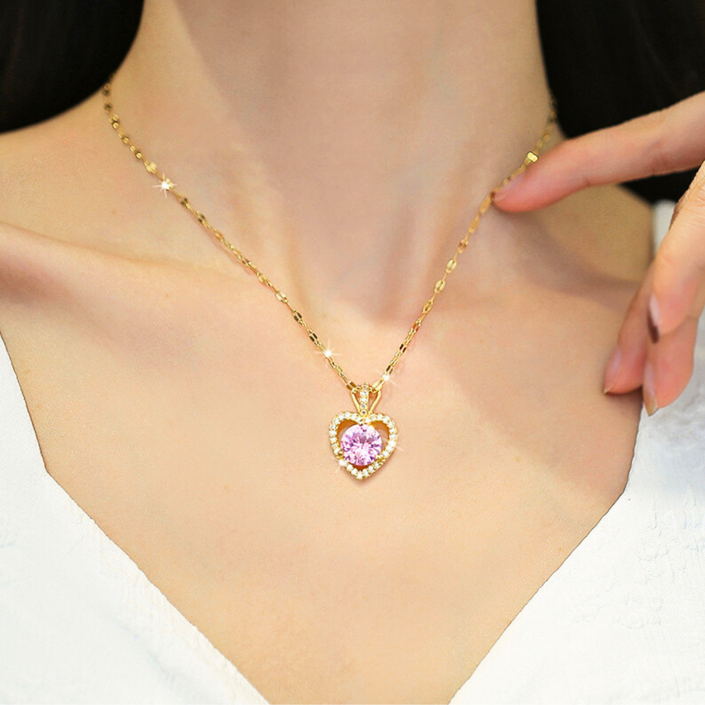 Collar Pink Heart